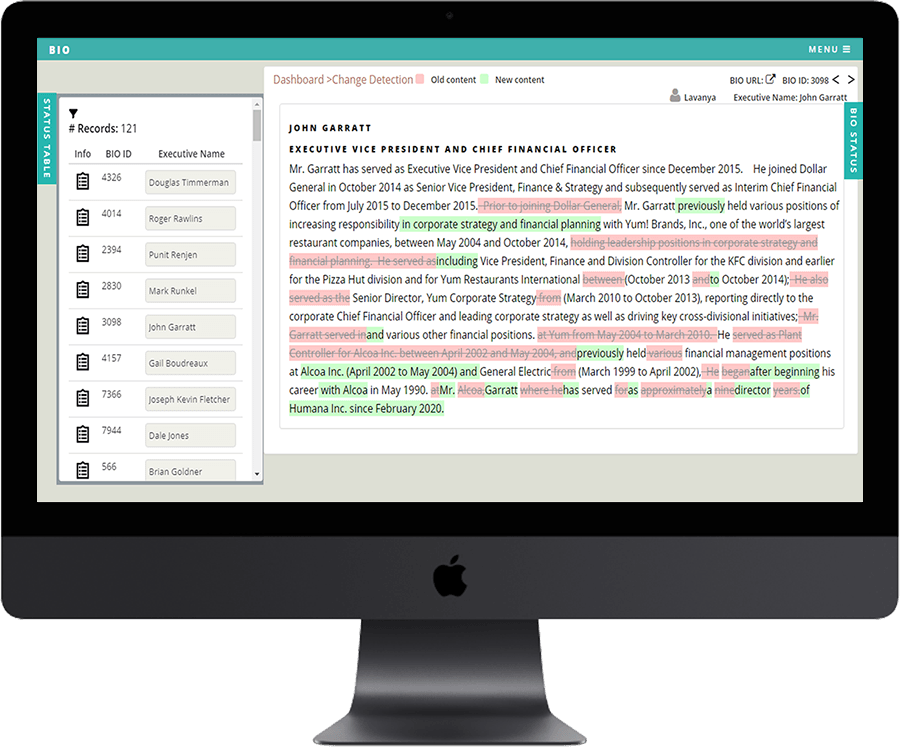IEI quality control screen
